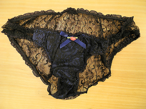 Panties from a friend - black, another set #3867459