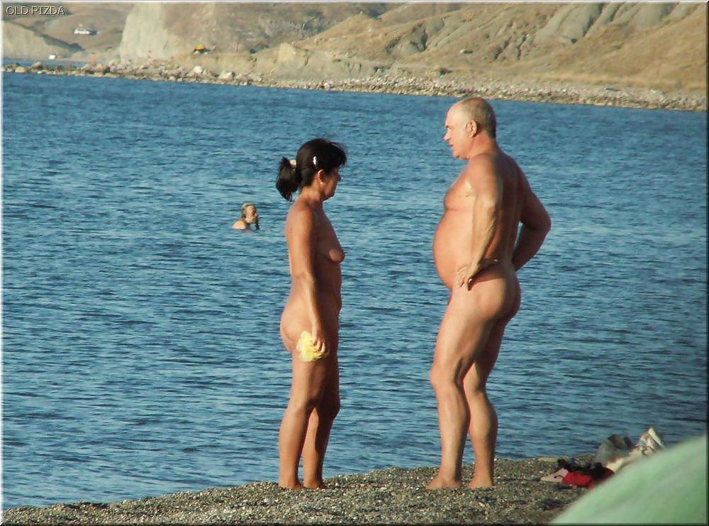 Older Beach Nudists #880255