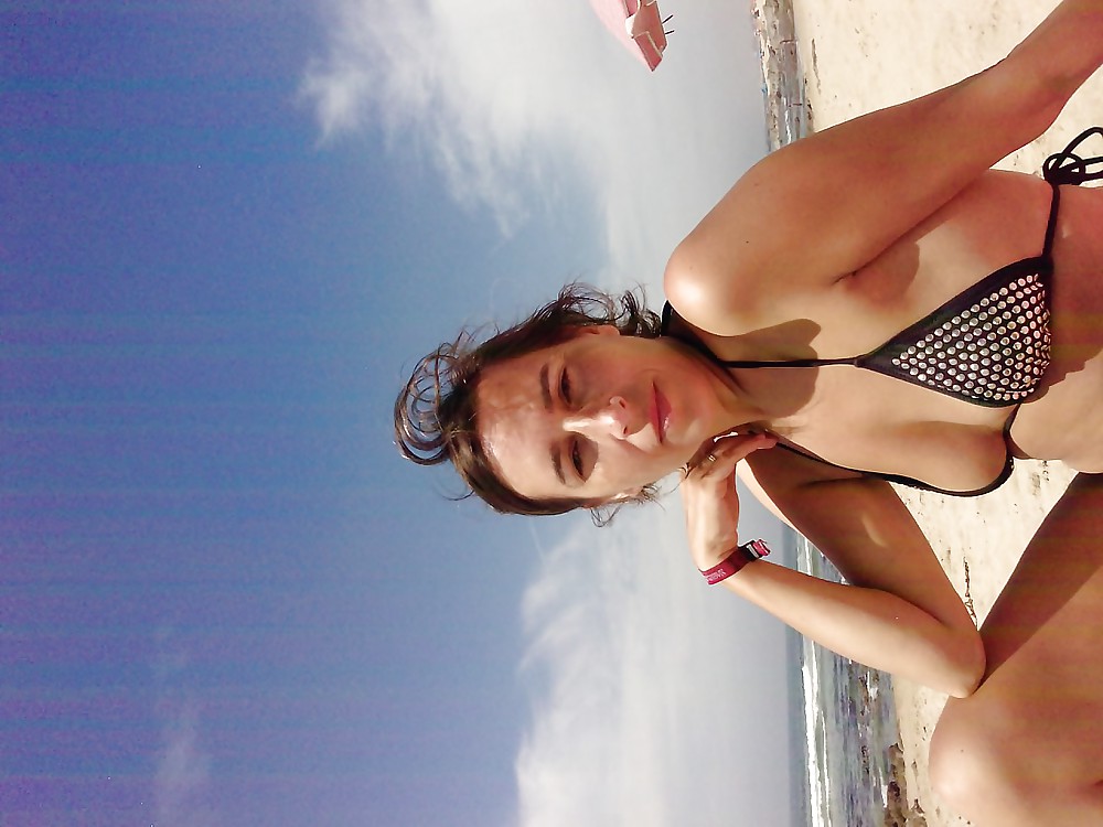 My sexy wife on the beach #18066910