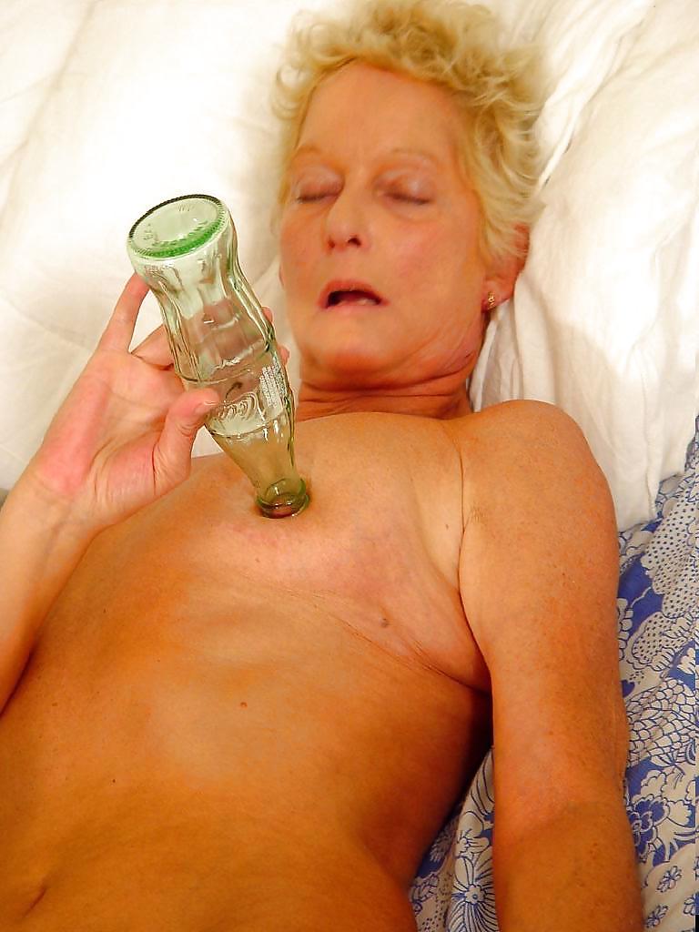 Shaved Granny with Bottle #6343709