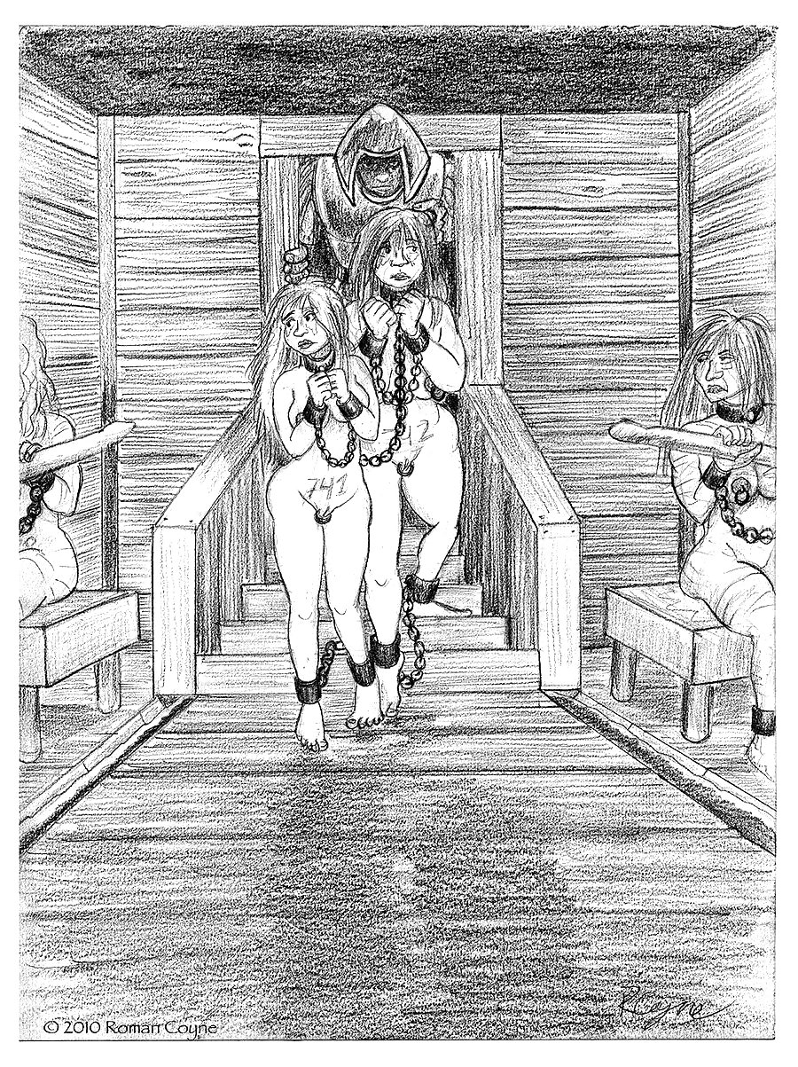 In erotic pencil drawings Roman Coyne tells the story of... #16968620