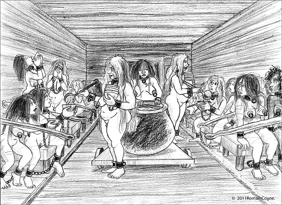 In erotic pencil drawings Roman Coyne tells the story of... #16968628