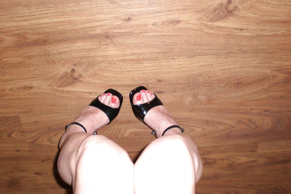 Red Toenails #12707277