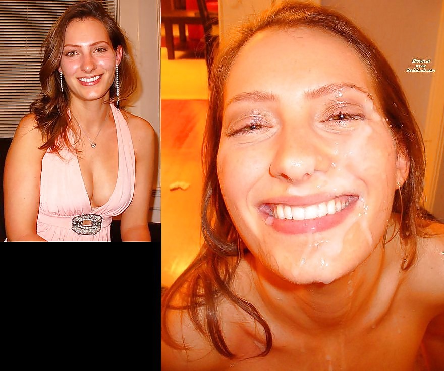 Before & after cumshot and facial, some amateur #17706768