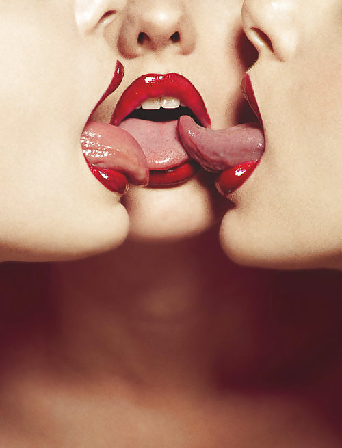 Sensual kiss
