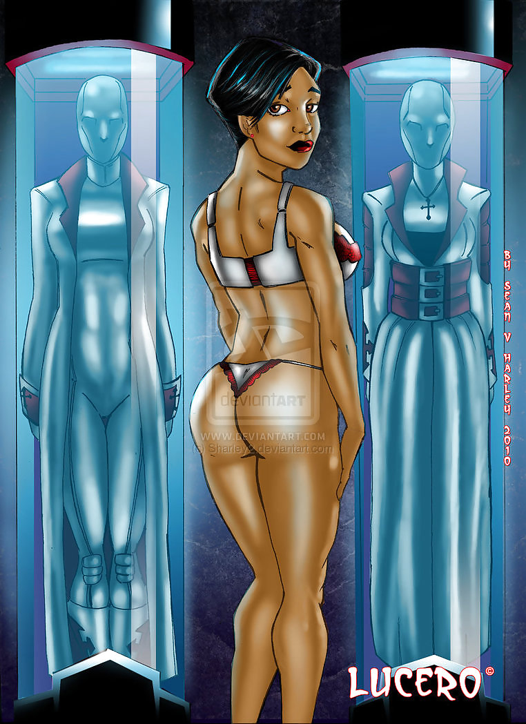 セクシーな黒人女性。ブロックと逸脱した芸術の雛形70
 #18462645