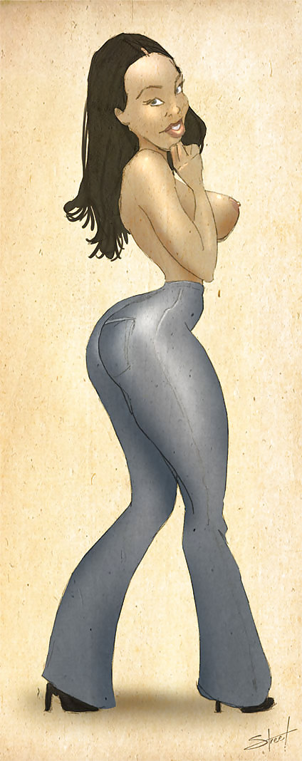 セクシーな黒人女性。ブロックと逸脱した芸術の雛形70
 #18462718