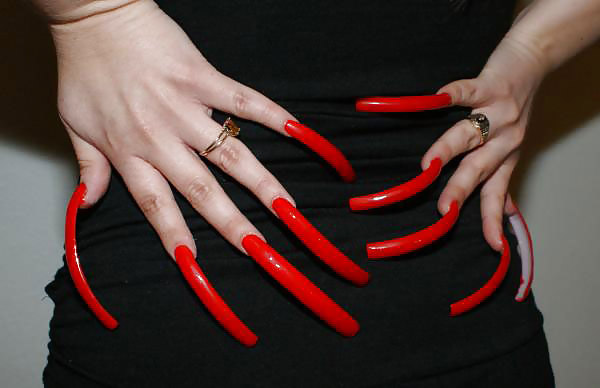 Long Red Nails #20086526