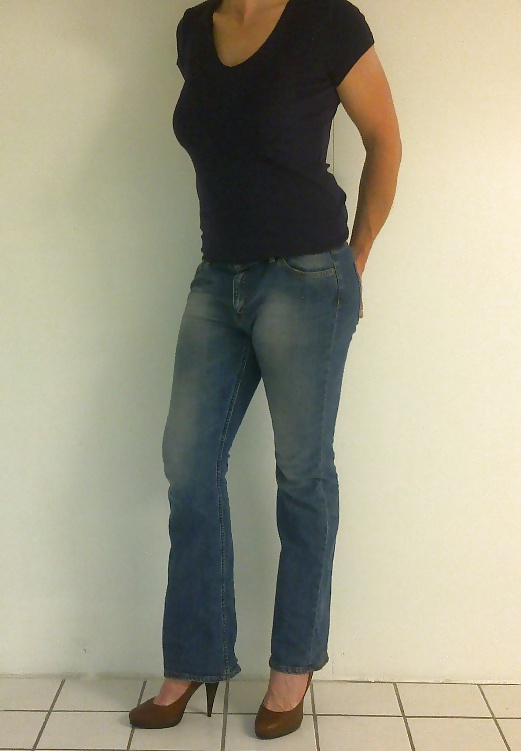 Cd tv in jeans, just casual. #3851960