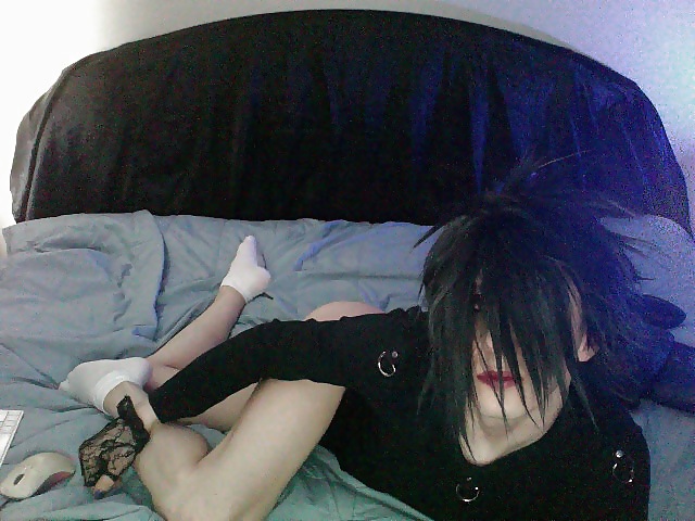 Gothic tease sulla mia webcam
 #14256176