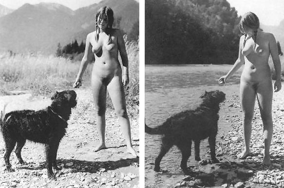 Nudistes NATURISTS Flash Public Extérieur - Noir Et Blanc 2 #9926037