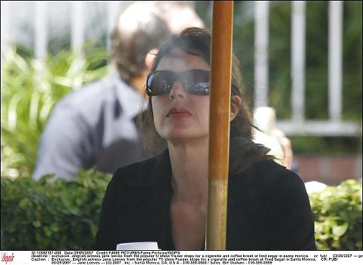 Jane Leeves and Peri Gilpen SMOKING #7659943