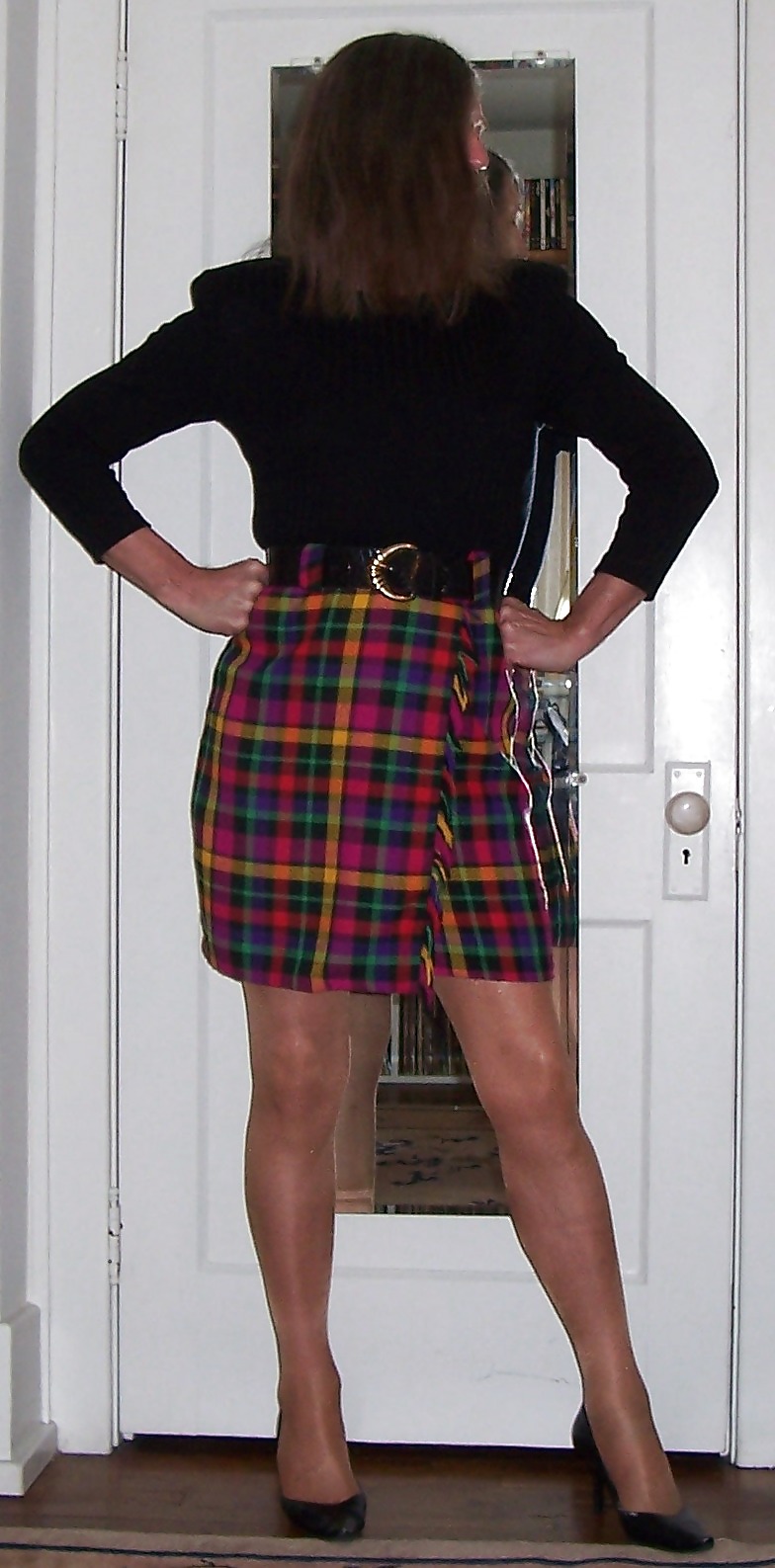 Travestismo - vestido de falda escocesa
 #8444489