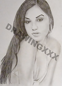 SASHA GREY PENCIL DRAWING