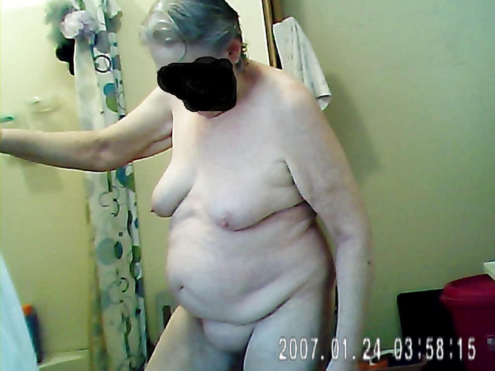 Granny in shower #4176176