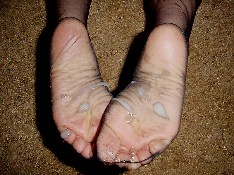 Cum nylon feet #11177125