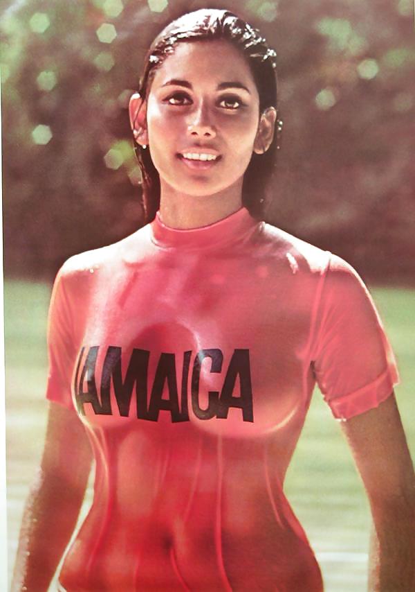 Vintage indian jamaican poster girl (tight red top) #14055109