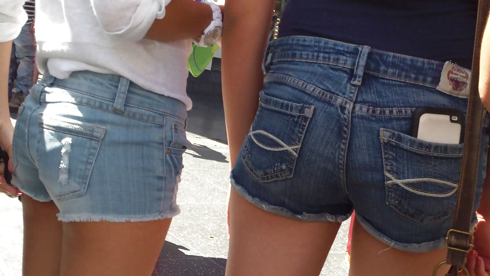 Assorted teen butts & ass in sexy summer shorts  #22782898