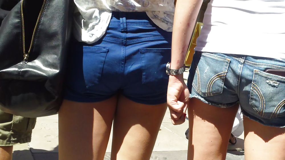 Assorted teen butts & ass in sexy summer shorts  #22783114