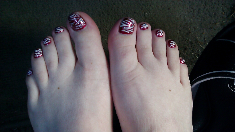 My fiancee's shiny feet. #9689460