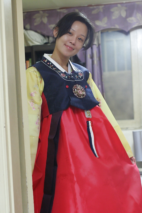 Korean Gode Dame Hanbok Et Baiser #10425361