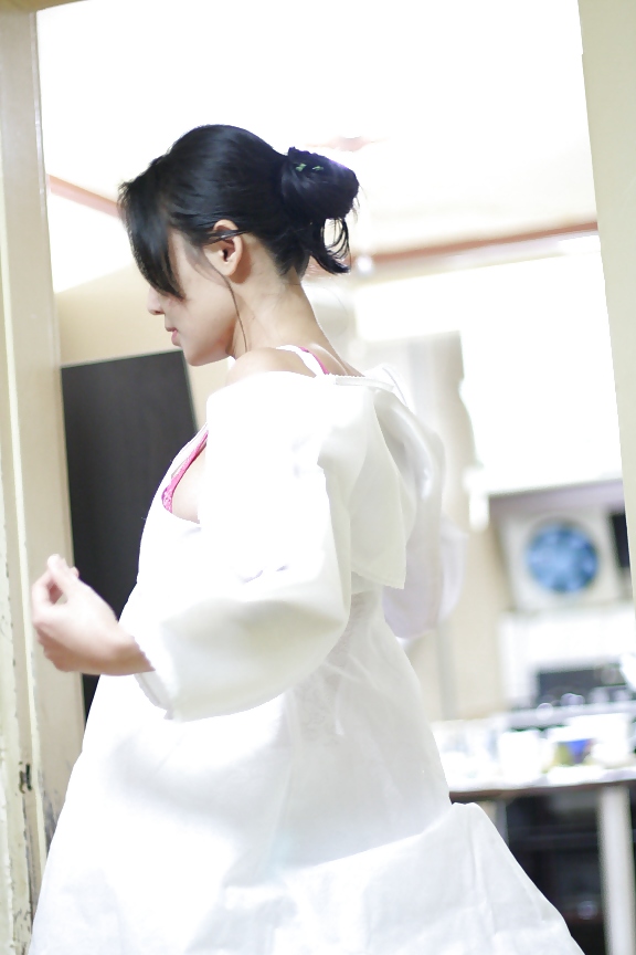 Korean Gode Dame Hanbok Et Baiser #10425532
