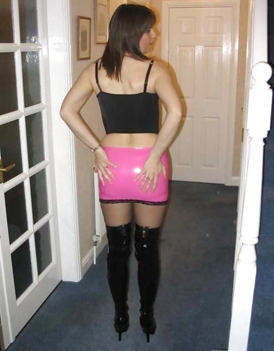Hotlegs-latex and leather skirt amateurs1 #7202056