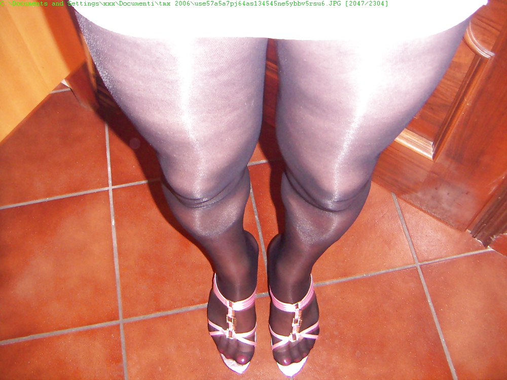 Transvestiten Füße Collant Symonax77 Rosa Rasiert Sissy Strumpfhosen #6508894