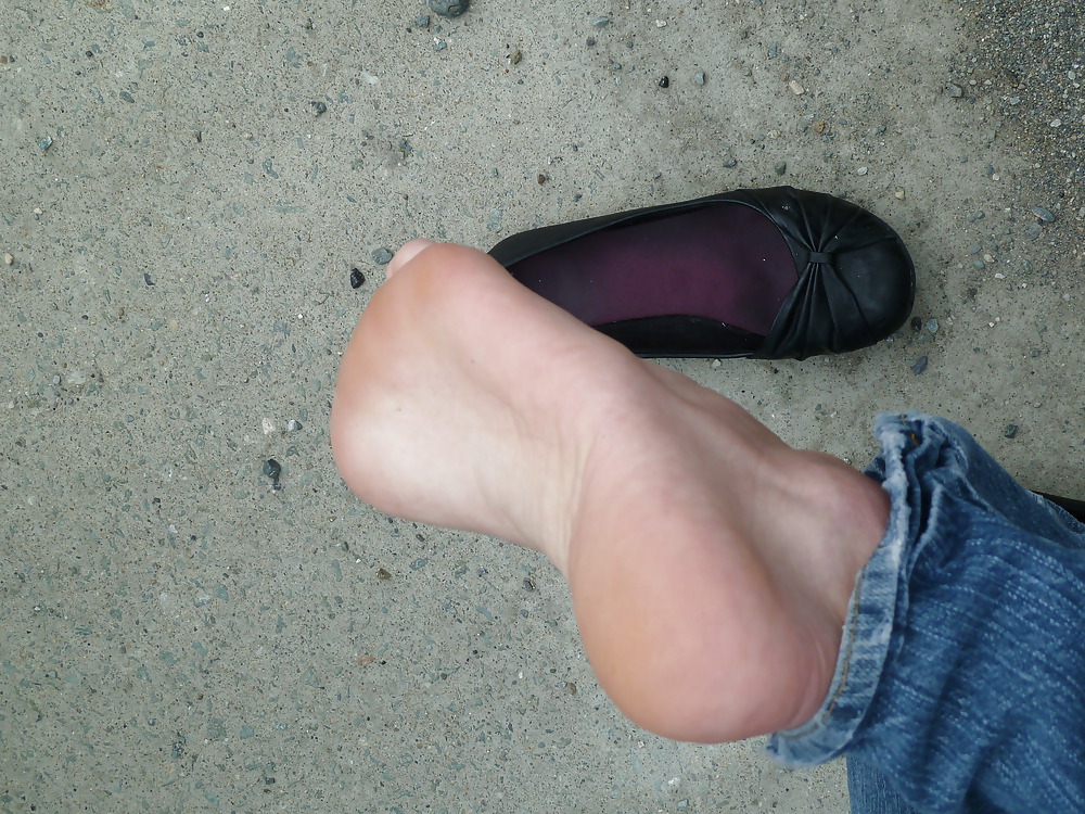 Feet in stinky  ballerina #11296994