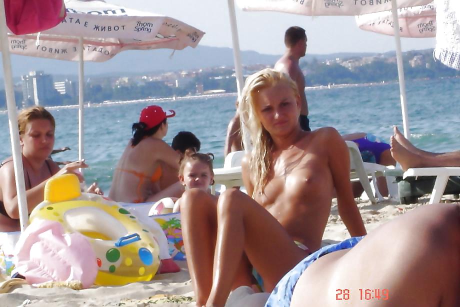 Bulgarian amateur girls at the beach #5832273