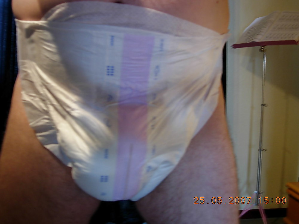 New diaper and plastic pants pics of him #5741319