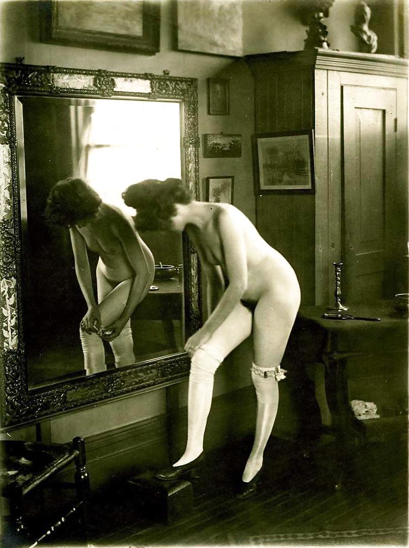 Vintage Erotic Photo Art 19 - Girls and Mirror #14804499