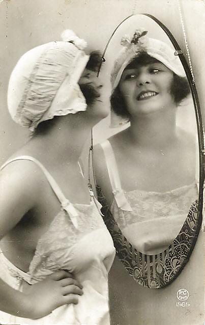 Vintage Erotic Photo Art 19 - Girls and Mirror #14804550