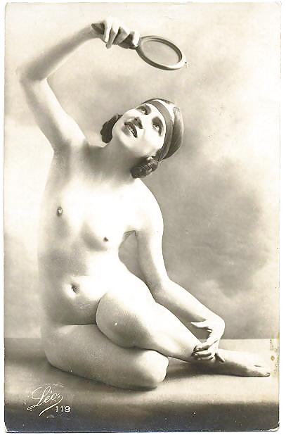 Vintage Erotic Photo Art 19 - Girls and Mirror #14804622