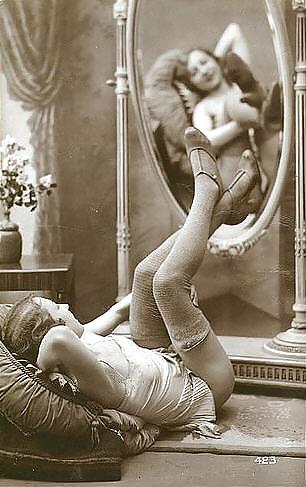 Vintage Erotic Photo Art 19 - Girls and Mirror #14804645