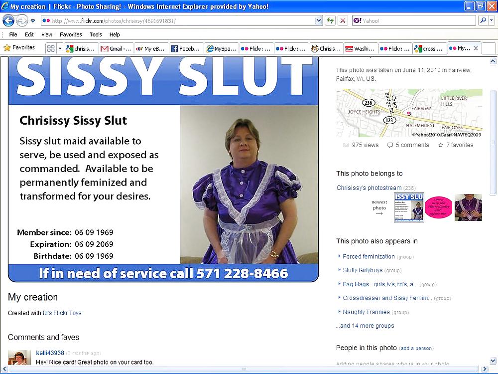 Chrisissy Sissy Slut  Fairview Drive Fairfax Virginia, 22031 #1441204