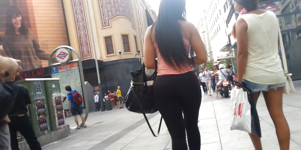 Sexy PAWG in tight black spandex trousers #19112737