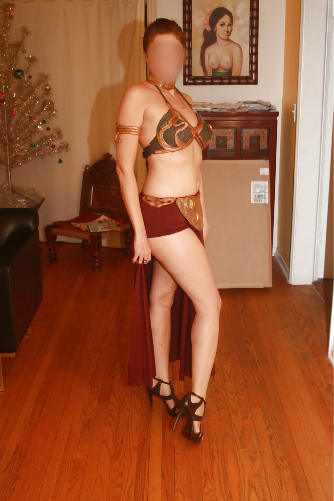 Merry Christmas in Princess Leia Outfit #15016621