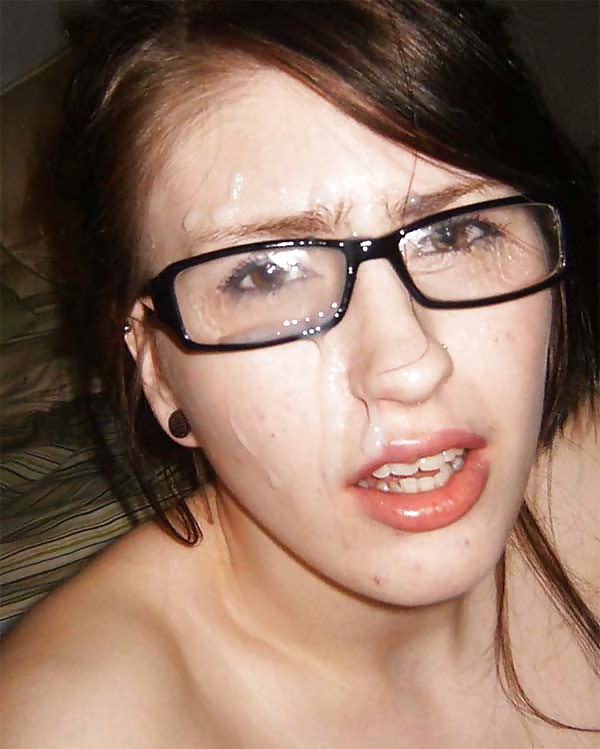 Cum on glasses, cum, women in glasses. #13833220