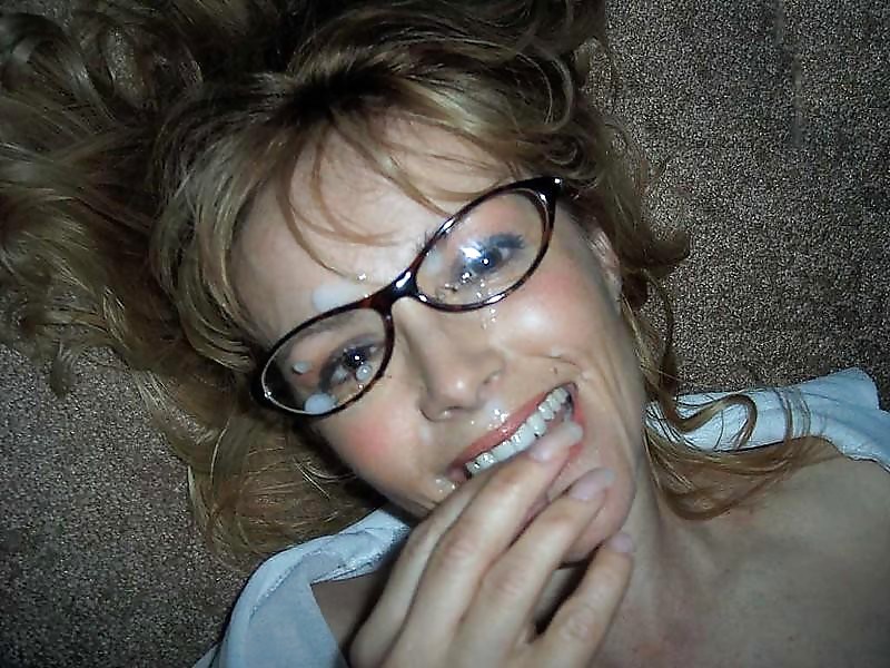 Cum on glasses, cum, women in glasses. #13833355