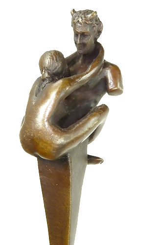 小さなポルノ彫刻3 - Weinfanのためのブロンズ彫像 
 #8921922
