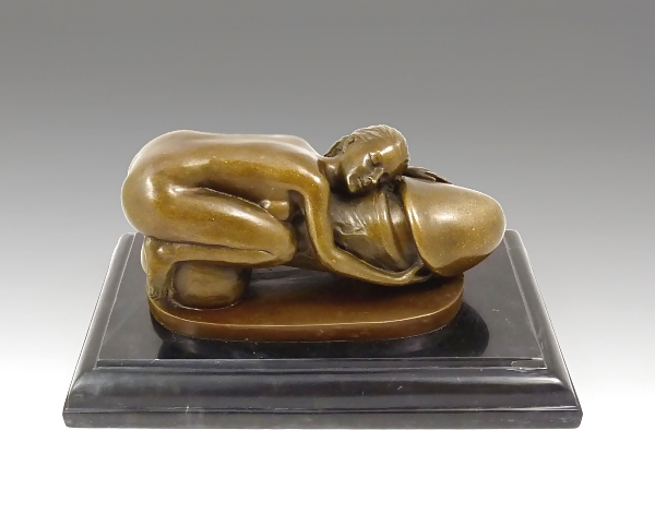 小さなポルノ彫刻3 - Weinfanのためのブロンズ彫像 
 #8922211