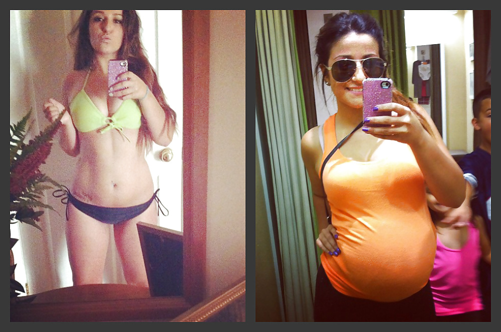 Antes y después de barrigas embarazadas
 #20204929
