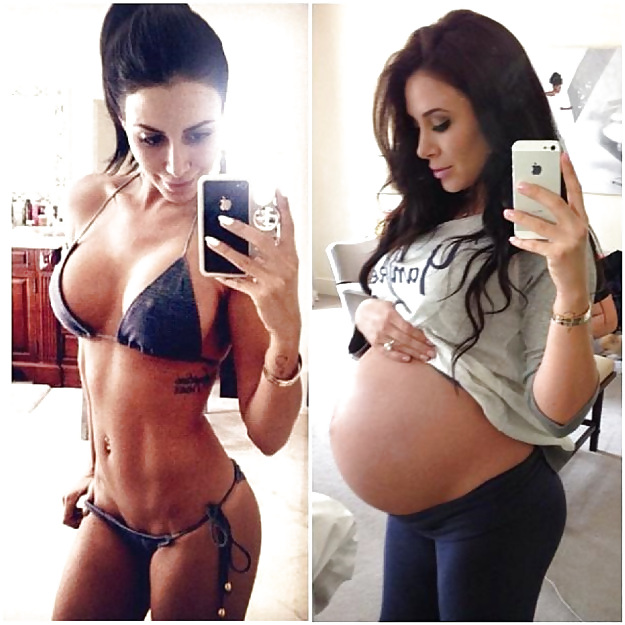 Antes y después de barrigas embarazadas
 #20205096