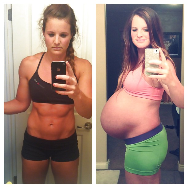 Antes y después de barrigas embarazadas
 #20205146