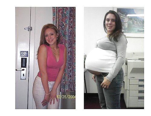 Antes y después de barrigas embarazadas
 #20205197