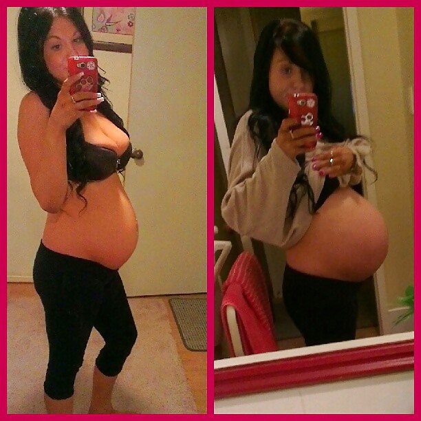 Antes y después de barrigas embarazadas
 #20205253