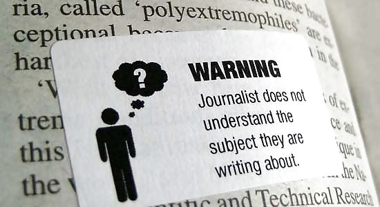 Journalism warning stickers for adults #1956691
