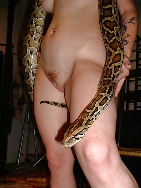 Bella ragazza con un serpente
 #6529141