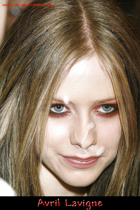 Avril Lavigne cumshots & bukkake #15042335